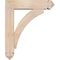 Ekena Millwork Thorton Arts and Crafts Smooth Bracket w/ Offset Brace, Douglas Fir, 5 1/2"W x 20"D x 24"H BKT0604X20X24THR03SDF - alternate 4